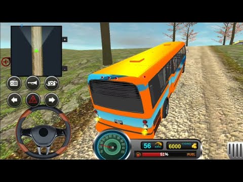 Uphill offroad bus driving simulator 2021 - Realistic Coach Bus Simulator Android Gameplay