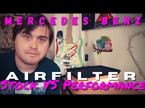 Mercedes Benz Panel Airfilter Comparison Stock VS Pipercross