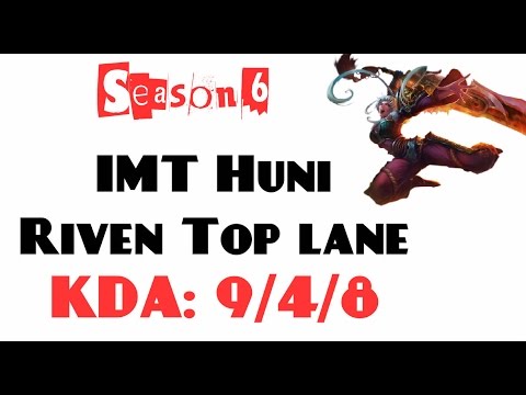 NA Challenger LOL - IMT Huni - Riven Top lane (Feb 28, 2016)