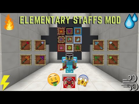 RedstoneKnightX - Mod Showcase #30: Elementary Staffs Mod (Minecraft 1.12.2)