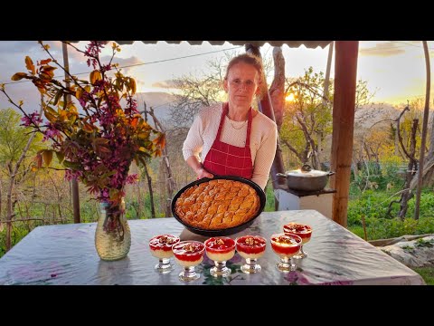 Traditional Baklava cooked for Eid al-Fitr (Bajram)! Best Desserts cooked in the Village.