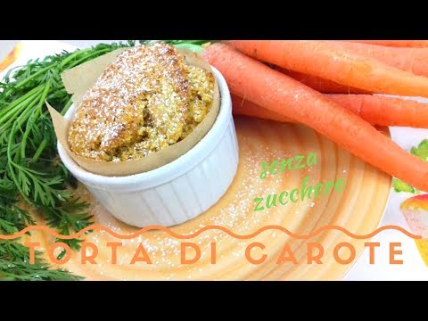 Torta di carote integrale senza zucchero
