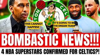 BOMB NEWS! 4 NBA SUPERSTARS CONFIRMED IN MEGA CELTICS TRADE?! | LEBRON & CURRY STUNNED | NBA