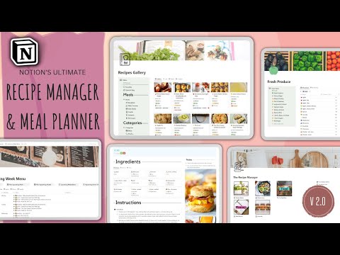 Recipe Manager & Meal Planner | Prototion | Notion Template