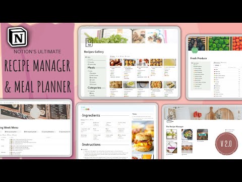 Recipe Manager & Meal Planner | Prototion | Notion Template