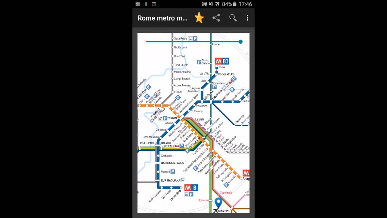 Rome metro map