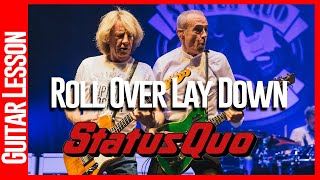 Roll Over Lay Down By Status Quo - Guitar Lesson