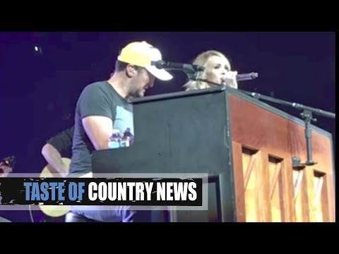 Carrie Underwood Surprises Luke Bryan Fans and They Flip Out