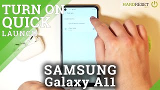 How to Turn Off Quick Launch in Samsung Galaxy A11? Side Key Feature