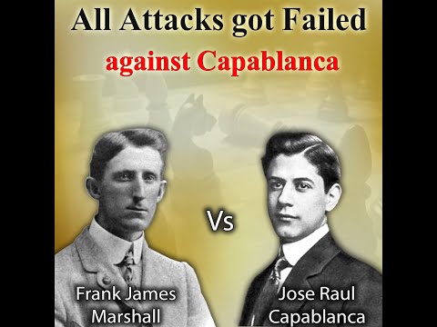 All attacks get failed against Capablanca | Marshall vs Capablanca 1909