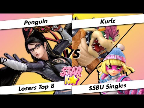 Star K.O. 2 Losers Top 8 - Penguin (Bayonetta) Vs. Kurlz (Min Min/Bowser) - SSBU