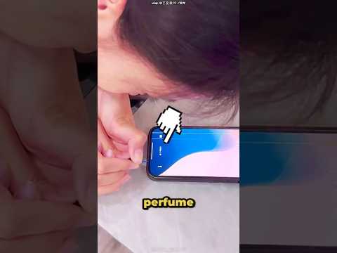 nunca jogue PERFUME no seu iphone novo! #curiosidades #engraçado #iphone