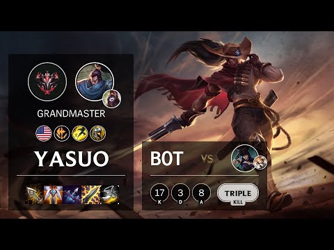Yasuo Bot vs Caitlyn - NA Grandmaster Patch 10.19