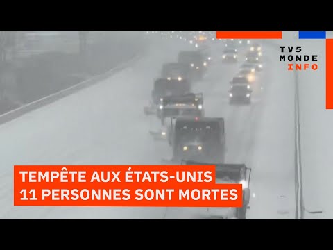 États-Unis : La tempête hivernale majeure qui frappe le pays a fait au moins 11 morts