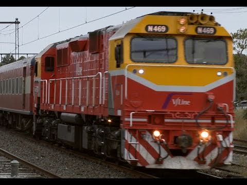 V/line Passenger Trains - early morning passenger trains in Melbourne