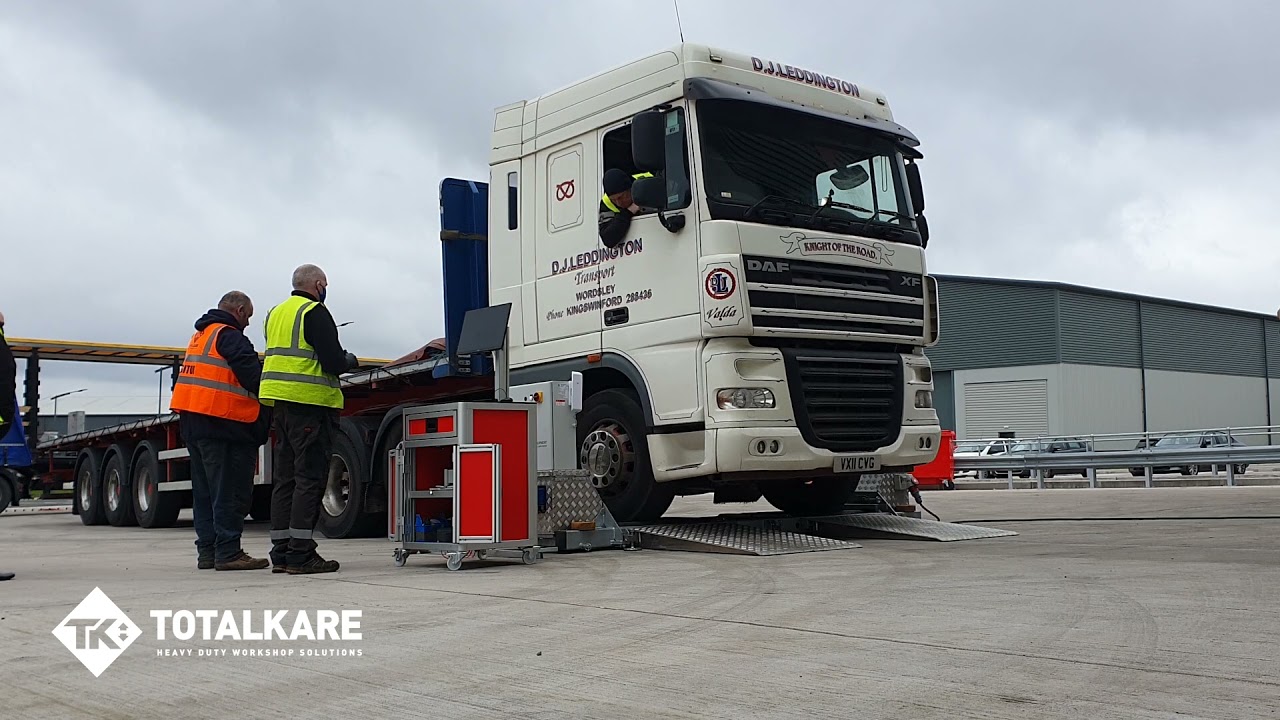 Mobile brake tester demo at Totalkare