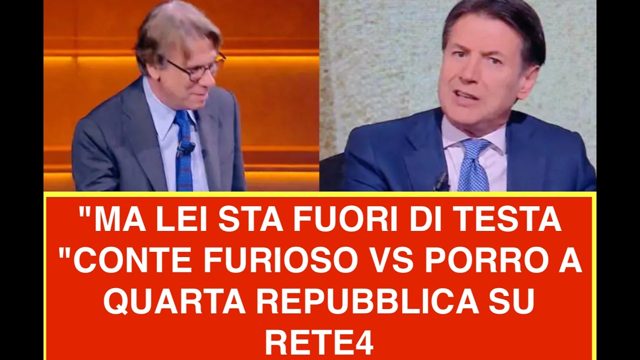 "MA LEI STA FUORI DI TESTA "CONTE FURIOSO VS PORRO A QUARTA REPUBBLICA SU RETE4