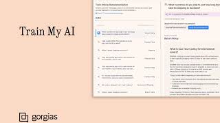 Gorgias 101: Train My AI