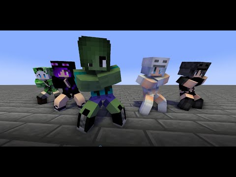 MONSTER SCHOOL : DUN DUN DANCE MONSTER SCHOOL GIRLS - MINECRAFT ANIMATION