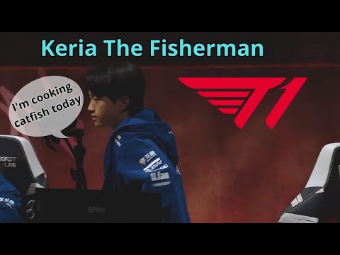 Keria goes fishing with Blitzcrank vs Gen.G #keria #t1