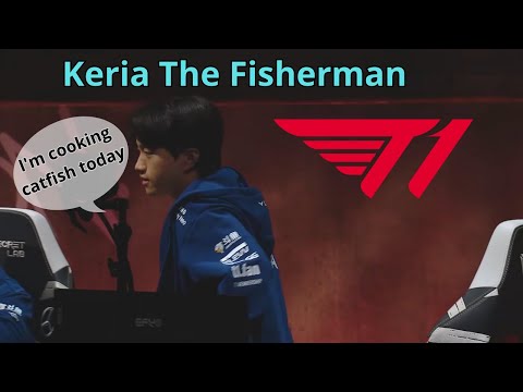 Keria goes fishing with Blitzcrank vs Gen.G 