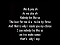 Bracket - Me & U (Lyrics) 
