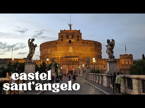 The BEST sunset spot in Rome! Castel Sant'Angelo #romeitaly #italytravelguide