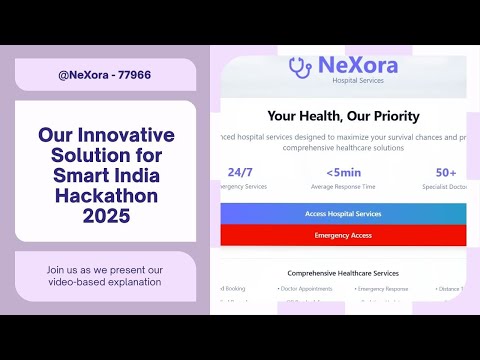 Smart India Hackathon 2025 | Team @NeXora (ID: 77966) | Innovative Web Solution