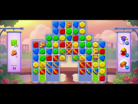 TOWNSHIP   Colorful Puzzle  Match -3  game level # 1744