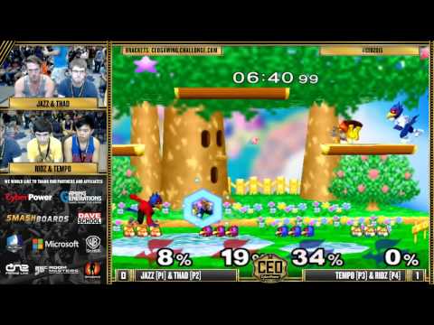 CEO 2015 - Jazz & Thad Vs. Tempo & Ridz - SSBM Doubles Bracket - Smash Melee