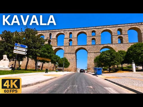 Driving in KAVALA (Καβάλα) Greece 🇬🇷 | Panoramic City Tour in 4K 🚗