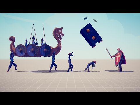 BANK ROBBERS & LONGSHIP vs EVERY UNIT - Totally Accurate Battle Simulator TABS