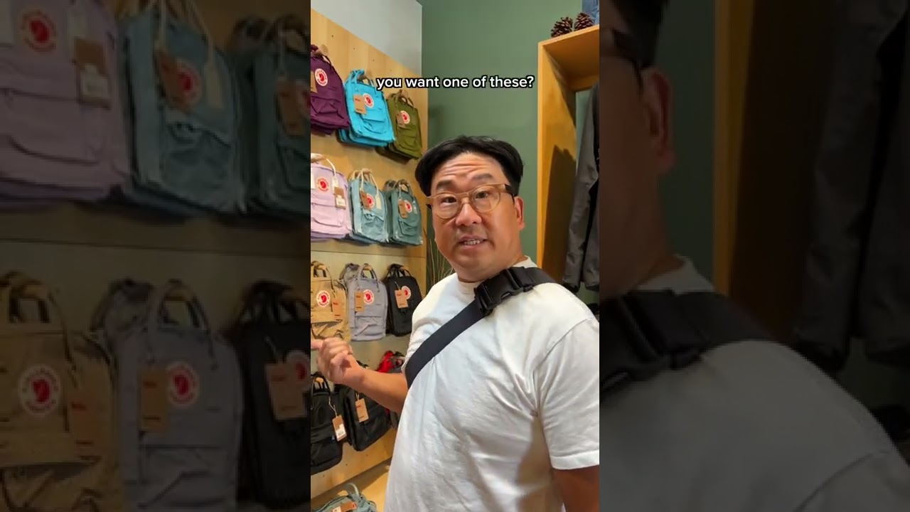 Let’s go backpack shopping. No problem, right? 🥰 #Shorts