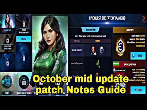 Mid Update October 2021 Patch Notes Guide & 3 New Uniform 2 Awaken Skill 1 T3 - Marvel Future Fight