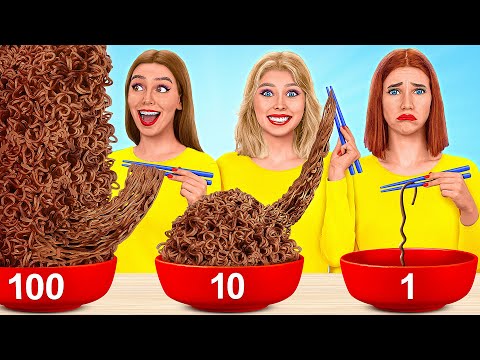 100 Layers of Food Challenge | Mukbang by TeenDO Challenge