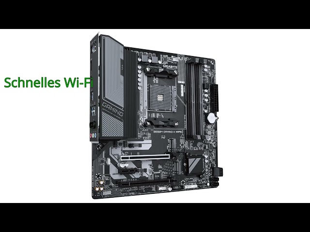 Vídeo relacionado con GIGABYTE B550M Gaming X WIFI6 Placa Base - Procesadores AMD Ryzen 5000, VRM de 5+3 Fases, hasta 3200 MHz DDR4, 1x M.2 PCIe 4.0 + 1x M.2 PCIe 3.0, Wi-Fi 6, LAN 1 GbE, USB 3.2 Gen 1