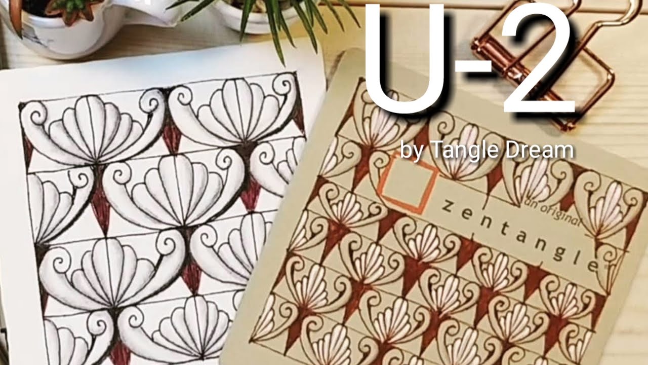 How to draw Tangle Pattern 'U-2'