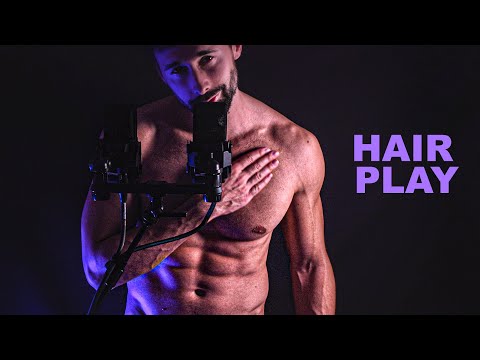 [Uncut] Touching My Chest Hair & Pecs 🖐️ Deep Male ASMR Skin Sounds