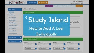 Add User Individually - Admin Login