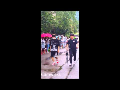 Kim Sung Kyu arriving, and leaving the KBS building 150626