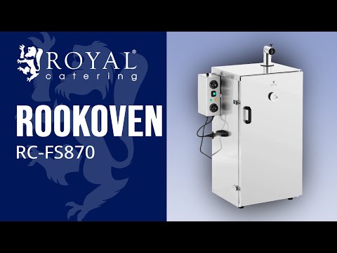 Video - rookoven - 105 L - Royal Catering - 4 Roosters