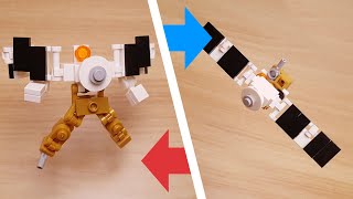 Mini LEGO brick satellite transformer robot MechaSat!