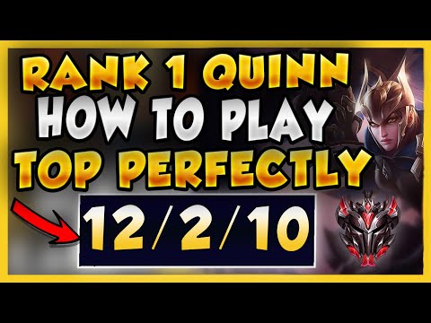 #1 QUINN HOW TO PLAY TOP LANE PERFECTLY! EDUCATIONAL WAVE MANAGEMENT COMMENTARY - League of Legends