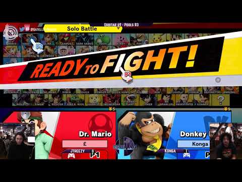 JTreezy (Incineroar, Doctor Mario) vs. Konga (Donkey Kong) - Orbitar 69 - Winners Quarters