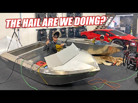 Mini Jet Boat Build Part 1: Florida Men Hand Build Supercharged Aluminum Jet Boats!!!