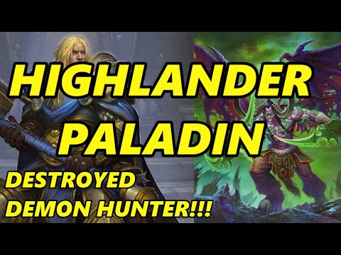 [Hearthstone] Wild Highlander Paladin DESTROYS Demon Hunter
