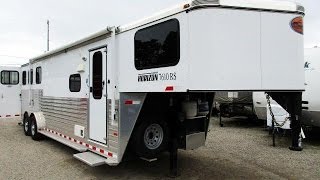 HaylettRV.com - 2012 Sundowner Horizon 7610RS Used Living Quarter Gooseneck Horse Trailer