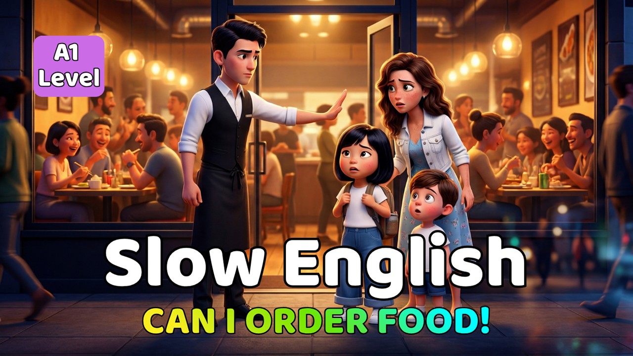 Can I Order Food? | Easy English Listening Practice for Beginners (A1 - A2 Level)