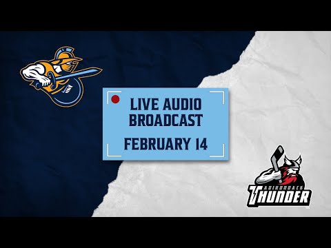 Atlanta Gladiators vs Adirondack Thunder 2/14/26 | AUDIO BROADCAST