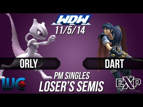 WDW 11/5/14 Orly (Mewtwo/Bowser) vs Dart (Marth) PM Loser's Semis